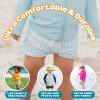image:imageSwimZip Shorties  UPF 50 Swim Shorts  Baby Toddler and Kids  Boys or GirlsBlue Gingham