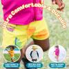 image:imageSwimZip Shorties  UPF 50 Swim Shorts  Baby Toddler and Kids  Boys or GirlsCoral