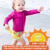 image:imageSwimZip Shorties  UPF 50 Swim Shorts  Baby Toddler and Kids  Boys or GirlsHibiscus