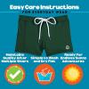 image:imageSwimZip Shorties  UPF 50 Swim Shorts  Baby Toddler and Kids  Boys or GirlsHunter Green