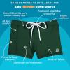 image:imageSwimZip Shorties  UPF 50 Swim Shorts  Baby Toddler and Kids  Boys or GirlsHunter Green