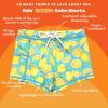 image:imageSwimZip Shorties  UPF 50 Swim Shorts  Baby Toddler and Kids  Boys or GirlsLemons