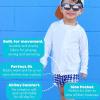 image:imageSwimZip Shorties  UPF 50 Swim Shorts  Baby Toddler and Kids  Boys or GirlsNavy Gingham