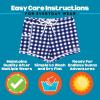 image:imageSwimZip Shorties  UPF 50 Swim Shorts  Baby Toddler and Kids  Boys or GirlsNavy Gingham