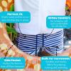 image:imageSwimZip Shorties  UPF 50 Swim Shorts  Baby Toddler and Kids  Boys or GirlsNavy Stripe