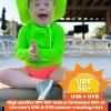 image:imageSwimZip Shorties  UPF 50 Swim Shorts  Baby Toddler and Kids  Boys or GirlsNeon Orange