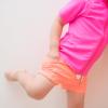 image:imageSwimZip Shorties  UPF 50 Swim Shorts  Baby Toddler and Kids  Boys or GirlsNeon Orange