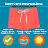 image:imageSwimZip Shorties  UPF 50 Swim Shorts  Baby Toddler and Kids  Boys or GirlsNeon Orange