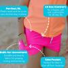 image:imageSwimZip Shorties  UPF 50 Swim Shorts  Baby Toddler and Kids  Boys or GirlsNeon Pink