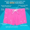 image:imageSwimZip Shorties  UPF 50 Swim Shorts  Baby Toddler and Kids  Boys or GirlsNeon Pink