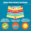 image:imageSwimZip Shorties  UPF 50 Swim Shorts  Baby Toddler and Kids  Boys or GirlsRainbow