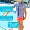 image:imageSwimZip Shorties  UPF 50 Swim Shorts  Baby Toddler and Kids  Boys or GirlsRed