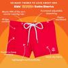 image:imageSwimZip Shorties  UPF 50 Swim Shorts  Baby Toddler and Kids  Boys or GirlsRed