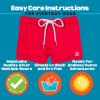 image:imageSwimZip Shorties  UPF 50 Swim Shorts  Baby Toddler and Kids  Boys or GirlsRed