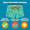 image:imageSwimZip Shorties  UPF 50 Swim Shorts  Baby Toddler and Kids  Boys or GirlsSeashell