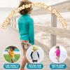 image:imageSwimZip Shorties  UPF 50 Swim Shorts  Baby Toddler and Kids  Boys or GirlsTropical Birds