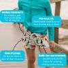 image:imageSwimZip Shorties  UPF 50 Swim Shorts  Baby Toddler and Kids  Boys or GirlsTropical Birds