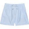 image:imageSwimZip Boys Swim Trunks with Boxer Brief Liner and UPF 50 Sun ProtectionBlue Gingham