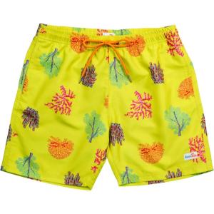 image:imageSwimZip Boys Swim Trunks with Boxer Brief Liner and UPF 50 Sun ProtectionCoral