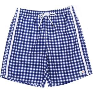image:imageSwimZip Boys Swim Trunks with Boxer Brief Liner and UPF 50 Sun ProtectionNavy Gingham
