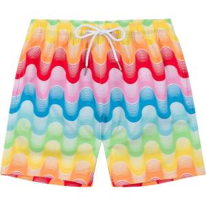image:imageSwimZip Boys Swim Trunks with Boxer Brief Liner and UPF 50 Sun ProtectionSurfs Up