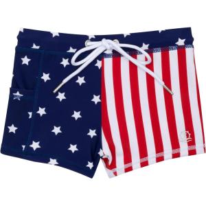 image:imageSwimZip Shorties  UPF 50 Swim Shorts  Baby Toddler and Kids  Boys or GirlsAmericana