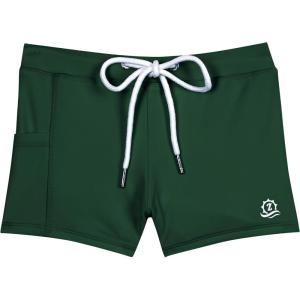 image:imageSwimZip Shorties  UPF 50 Swim Shorts  Baby Toddler and Kids  Boys or GirlsHunter Green