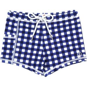 image:imageSwimZip Shorties  UPF 50 Swim Shorts  Baby Toddler and Kids  Boys or GirlsNavy Gingham
