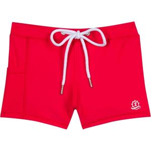 image:imageSwimZip Shorties  UPF 50 Swim Shorts  Baby Toddler and Kids  Boys or GirlsRed