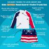 image:imageSwimZip Boys Long Sleeve Rash Guard amp Swim Shorts Set  UPF 50 Sun ProtectionAmericana