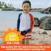 image:imageSwimZip Boys Long Sleeve Rash Guard amp Swim Shorts Set  UPF 50 Sun ProtectionAmericana