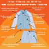 image:imageSwimZip Boys Long Sleeve Rash Guard amp Swim Shorts Set  UPF 50 Sun ProtectionBlue Gingham