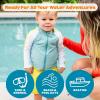 image:imageSwimZip Boys Long Sleeve Rash Guard amp Swim Shorts Set  UPF 50 Sun ProtectionCoral