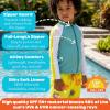 image:imageSwimZip Boys Long Sleeve Rash Guard amp Swim Shorts Set  UPF 50 Sun ProtectionCoral