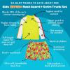 image:imageSwimZip Boys Long Sleeve Rash Guard amp Swim Shorts Set  UPF 50 Sun ProtectionHibiscus