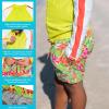 image:imageSwimZip Boys Long Sleeve Rash Guard amp Swim Shorts Set  UPF 50 Sun ProtectionHibiscus