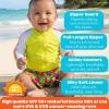 image:imageSwimZip Boys Long Sleeve Rash Guard amp Swim Shorts Set  UPF 50 Sun ProtectionHibiscus