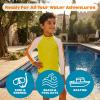 image:imageSwimZip Boys Long Sleeve Rash Guard amp Swim Shorts Set  UPF 50 Sun ProtectionHibiscus