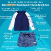 image:imageSwimZip Boys Long Sleeve Rash Guard amp Swim Shorts Set  UPF 50 Sun ProtectionOcean Breeze