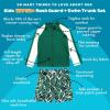 image:imageSwimZip Boys Long Sleeve Rash Guard amp Swim Shorts Set  UPF 50 Sun ProtectionPalm Leaf