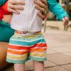 image:imageSwimZip Boys Long Sleeve Rash Guard amp Swim Shorts Set  UPF 50 Sun ProtectionRainbow
