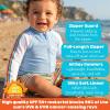 image:imageSwimZip Boys Long Sleeve Rash Guard amp Swim Shorts Set  UPF 50 Sun ProtectionSunny Stripe