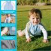 image:imageSwimZip Boys Long Sleeve Rash Guard amp Swim Shorts Set  UPF 50 Sun ProtectionSunny Stripe