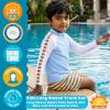 image:imageSwimZip Boys Long Sleeve Rash Guard amp Swim Shorts Set  UPF 50 Sun ProtectionSunny Stripe