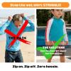 image:imageSwimZip Boys Long Sleeve Rash Guard amp Swim Shorts Set  UPF 50 Sun ProtectionSwirl