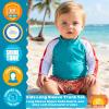 image:imageSwimZip Boys Long Sleeve Rash Guard amp Swim Shorts Set  UPF 50 Sun ProtectionSwirl