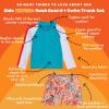 image:imageSwimZip Boys Long Sleeve Rash Guard amp Swim Shorts Set  UPF 50 Sun ProtectionSwirl