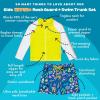 image:imageSwimZip Boys Long Sleeve Rash Guard amp Swim Shorts Set  UPF 50 Sun ProtectionTropadelic