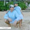 image:imageSwimZip Boys Short Sleeve Rash Guard amp Swim Shorts Set  UPF 50 Sun ProtectionBlue Gingham
