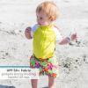 image:imageSwimZip Boys Short Sleeve Rash Guard amp Swim Shorts Set  UPF 50 Sun ProtectionHibiscus